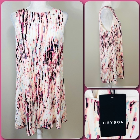 HEYSON Multicolor Sleeveless Shift Dress - NWT - MEDIUM - Picture 1 of 11